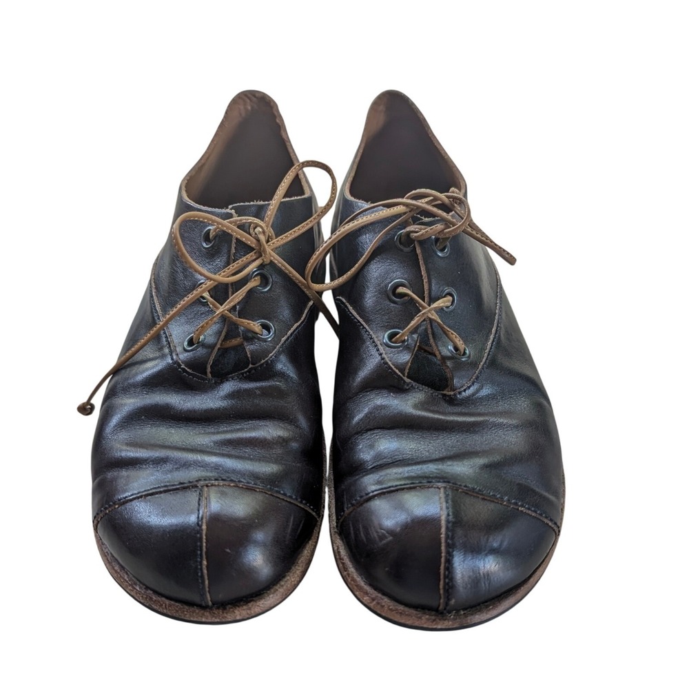 Cydwoq Wolf Womens Brown Leather Lace Up Oxfords Shoes Size 36 Hand Made USA 6 - Picture 5 of 11